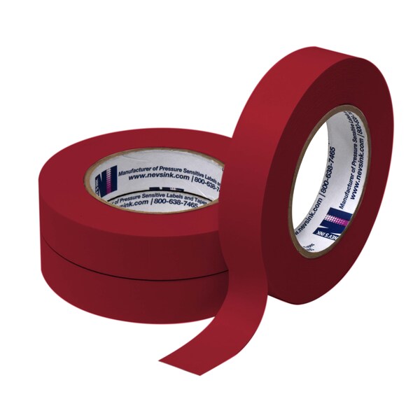 1" wide x 60yd Maroon Labeling Tape